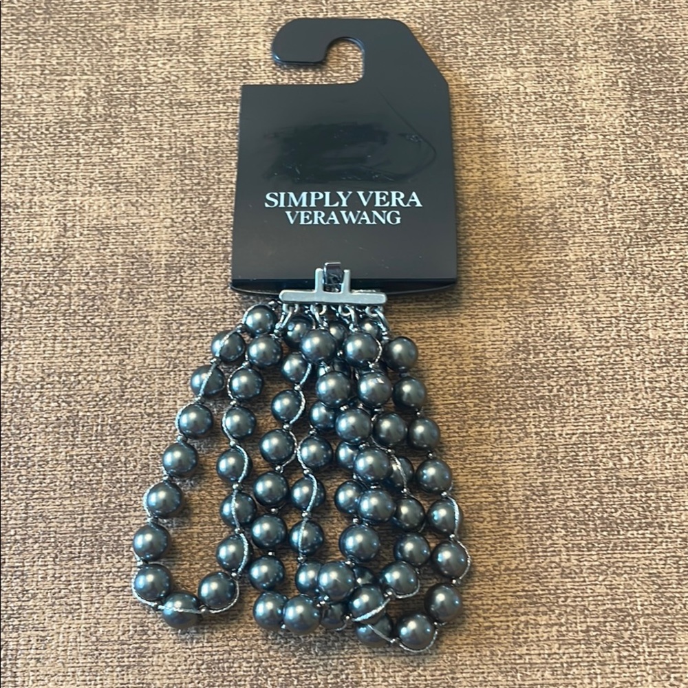 Simply Vera Vera Wang Metallic Beaded Bracelet